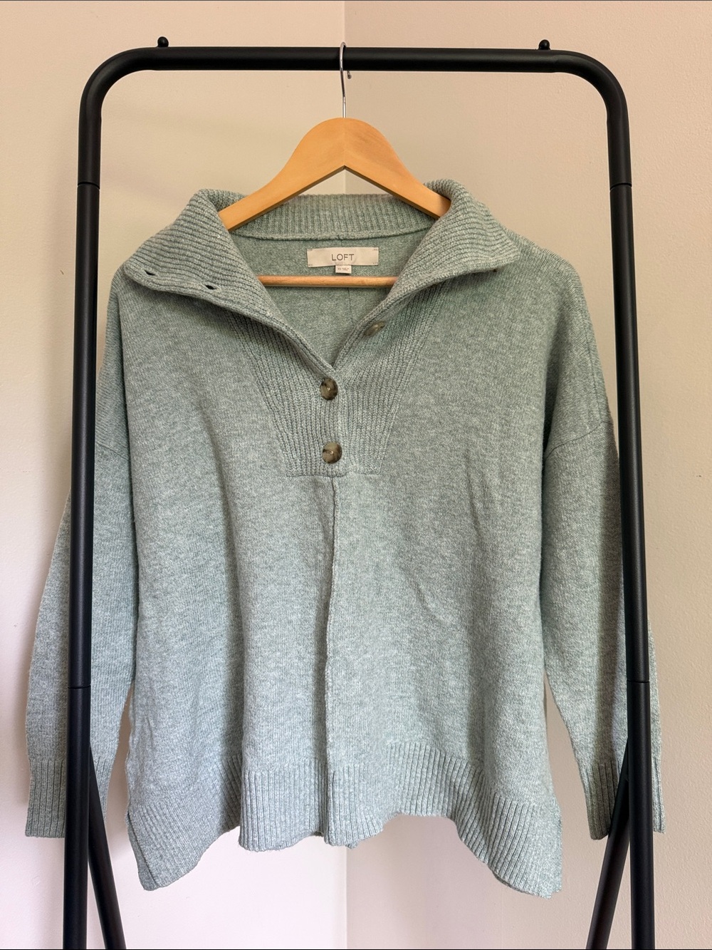 LOFT Button-Collar Women's Sweater